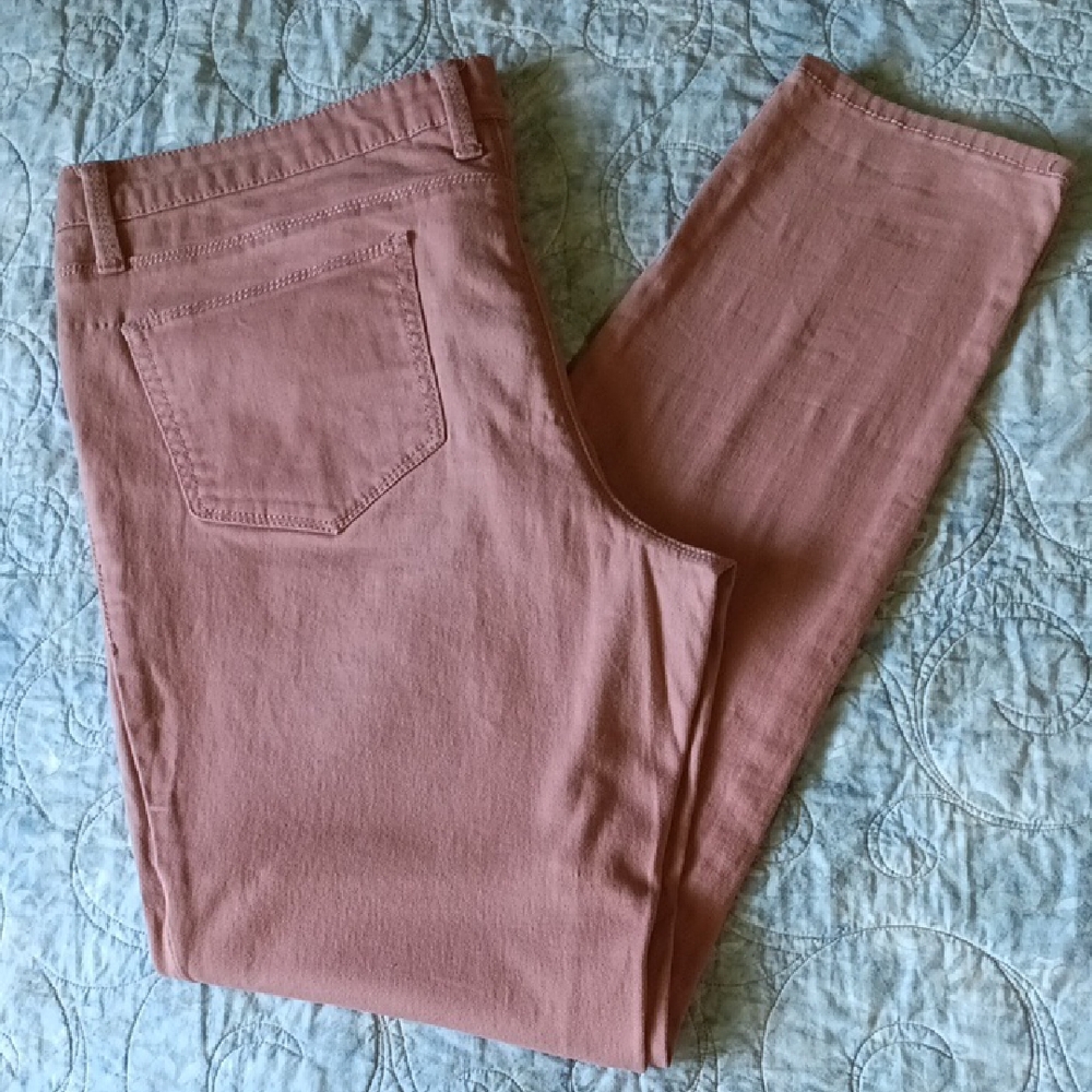 Pink Skinny Jeans Full-Length Denim
